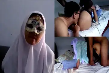 Bokep Jilbab Putih Layani Bos Suami Sampai Tuntas poster